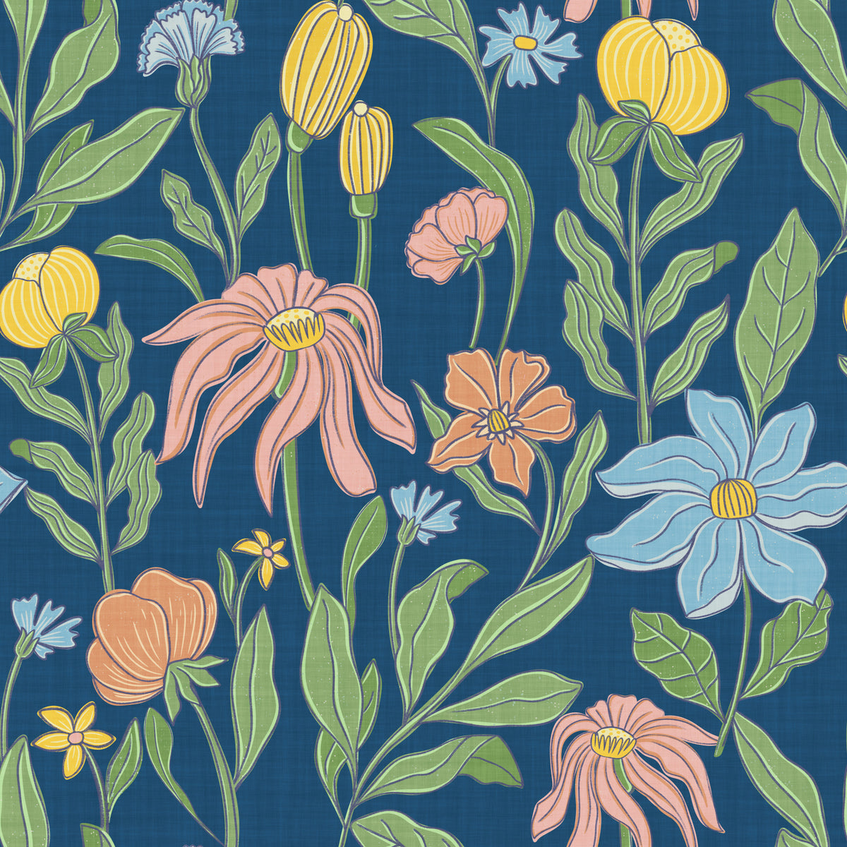 Vintage Garden Wallpaper⁠ in your room