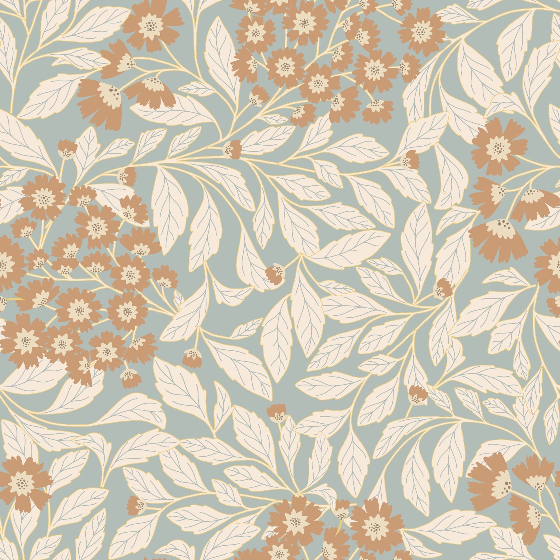 A wallpaper design with a floral pattern.


