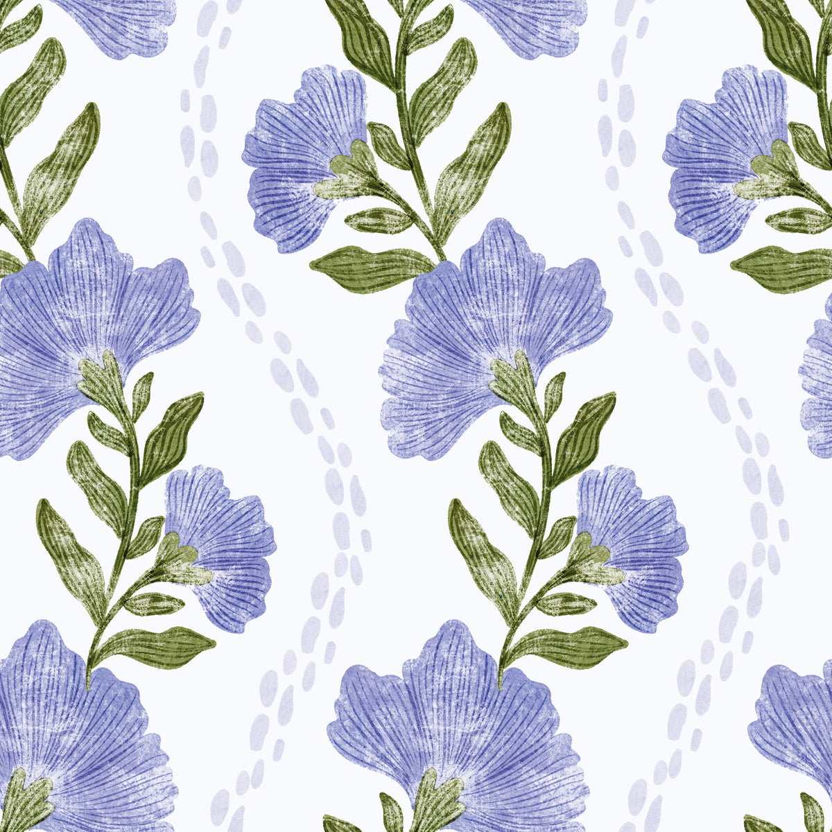 Periwinkle Bloom Wallpaper⁠ in your room