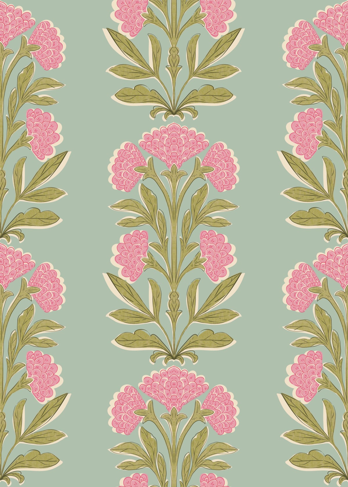 Blossom Symmetry Wallpaper⁠ in your room — zoomed