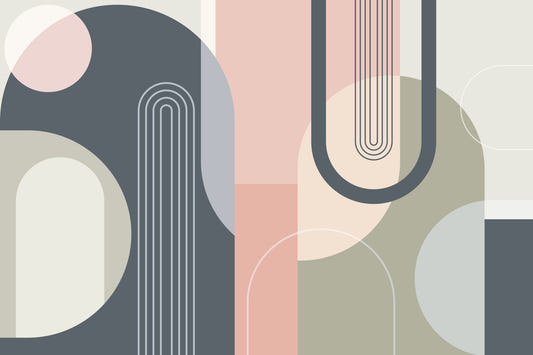 Modern Arcs Wall Mural