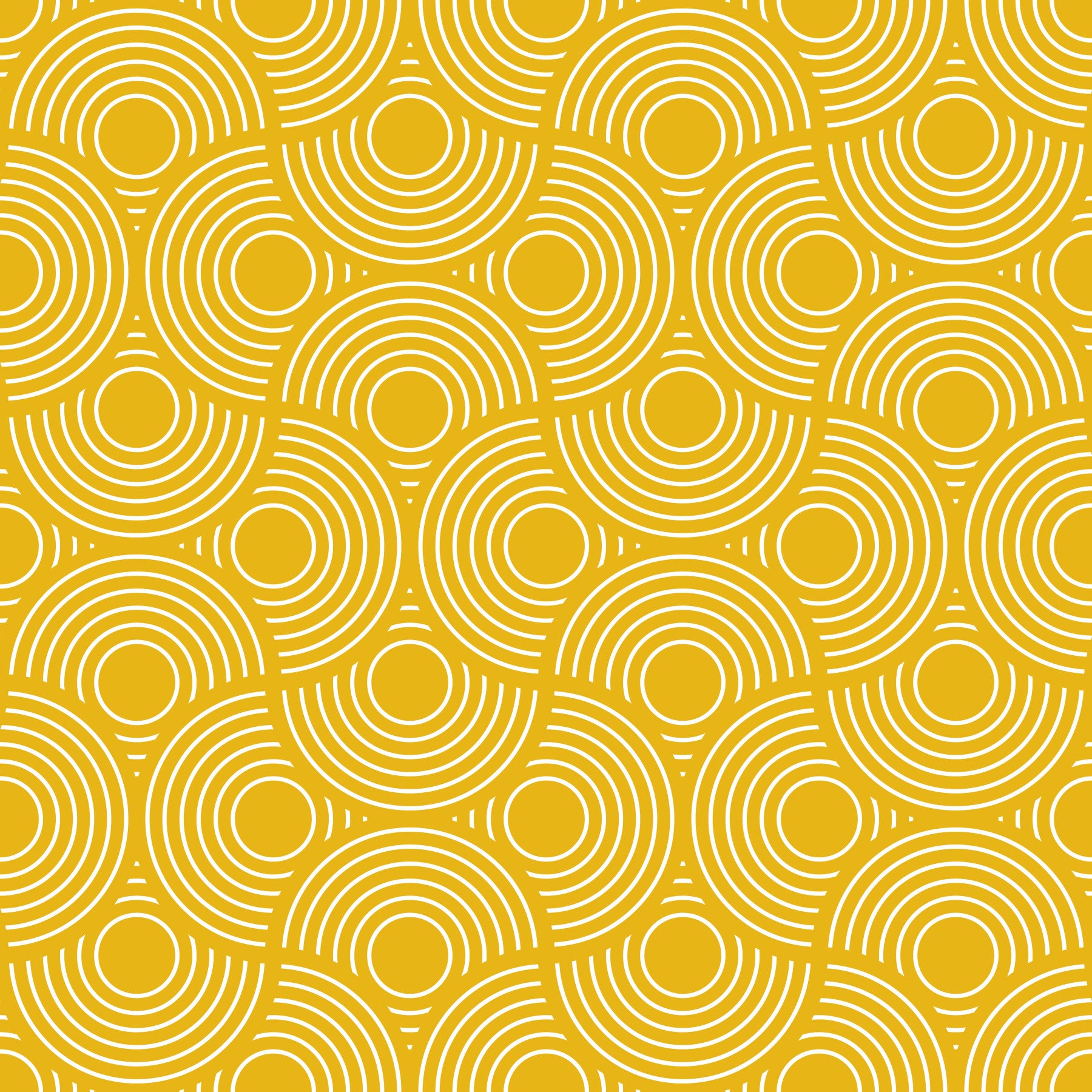 A wall mural of an abstract, geometric pattern.

