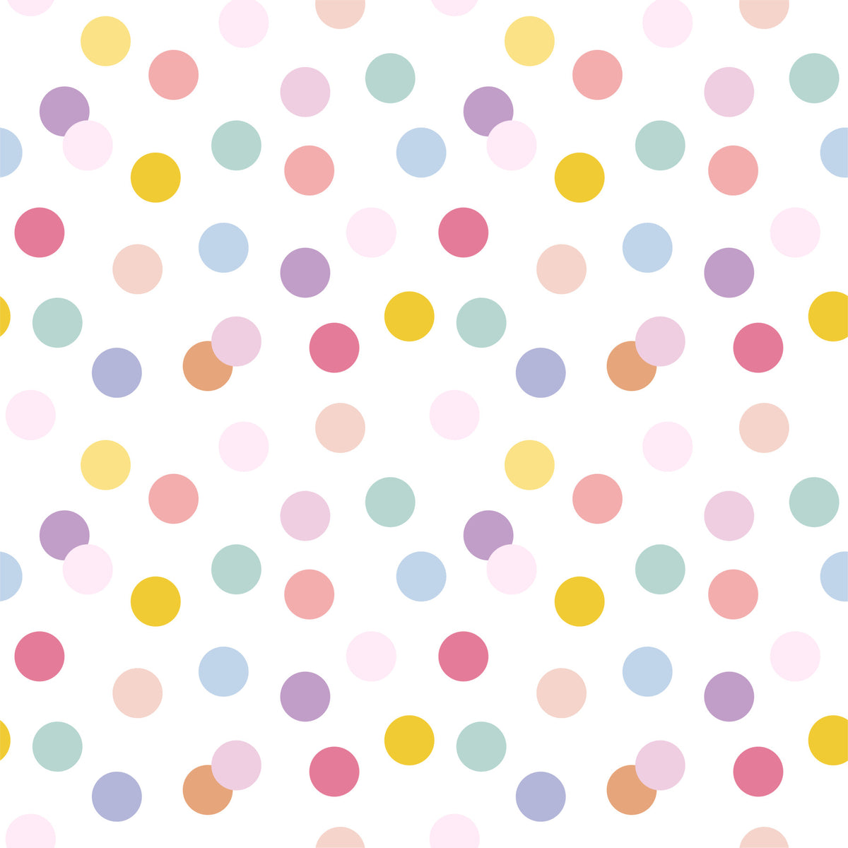 Pastel Polka Dots Wallpaper⁠ in your room — zoomed
