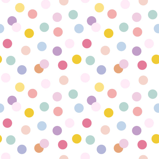 Pastel Polka Dots Wallpaper⁠