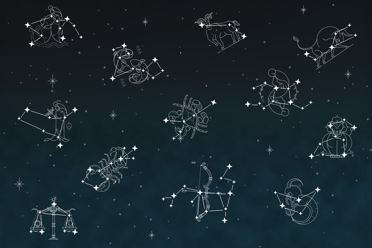 Zodiac Dreams Wall Mural in your room