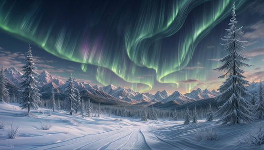 Aurora's Winter Dance Wall Mural