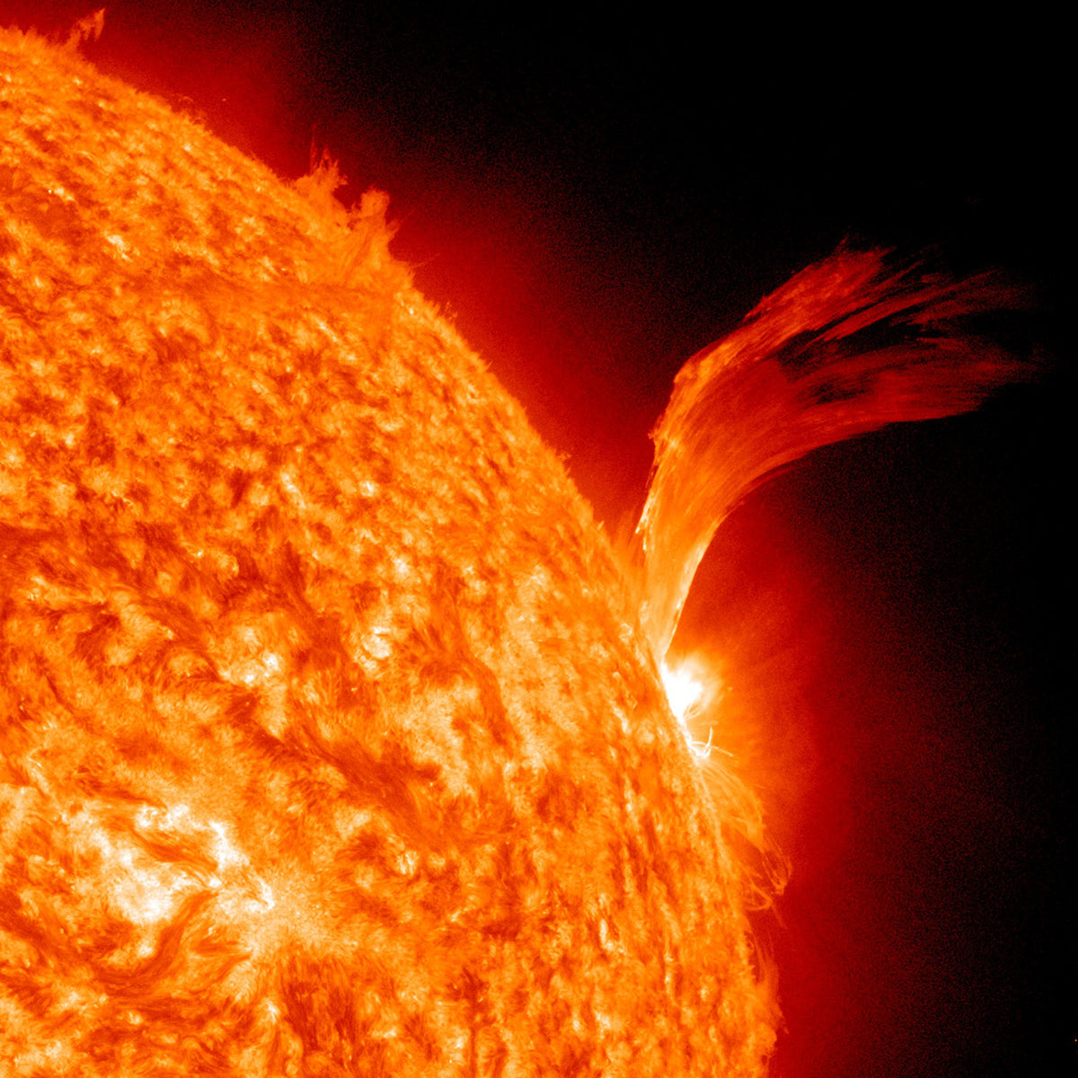 Sun's Fury Wall Mural in your room — zoomed
