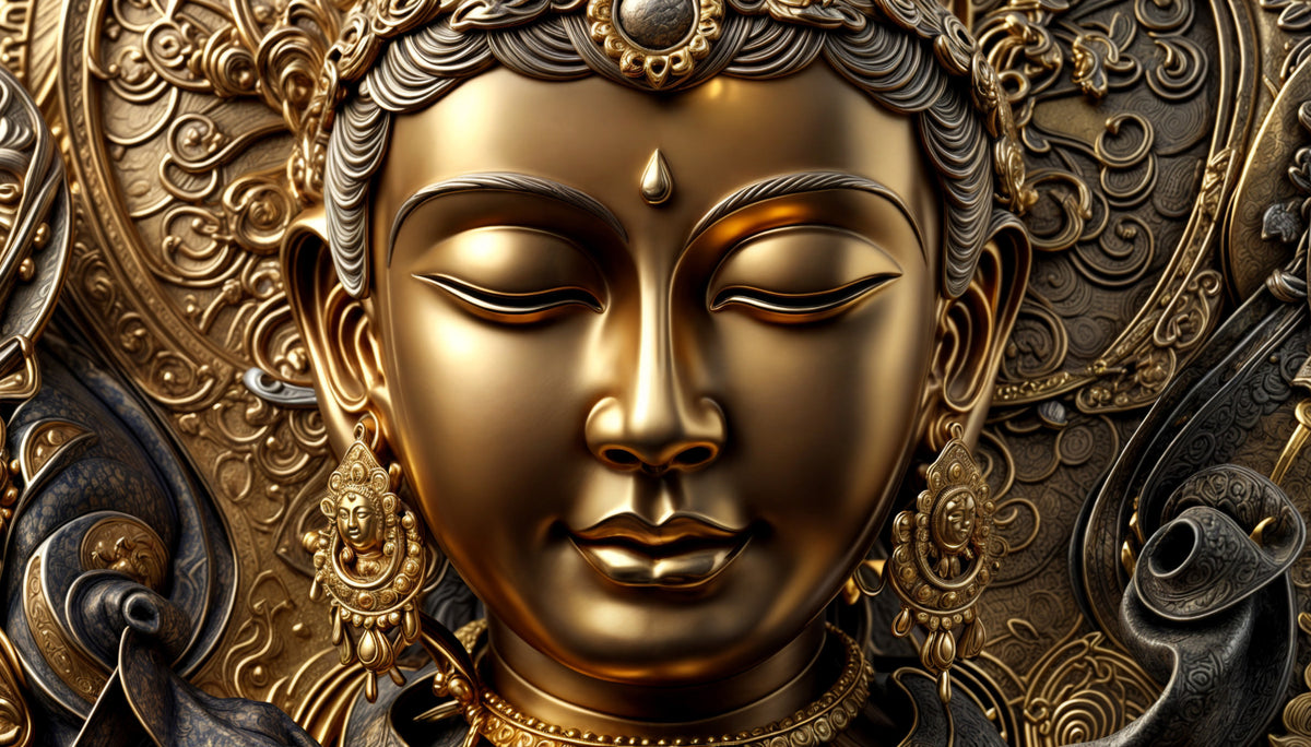 Inner Peace Wallpaper Wall Mural in your room — zoomed