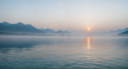 Misty Sunrise Serenity Wall Mural