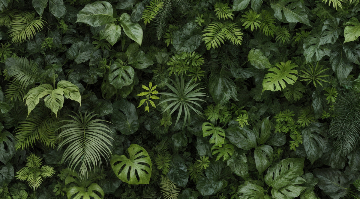 Lush Foliage Wall Mural in your room — zoomed