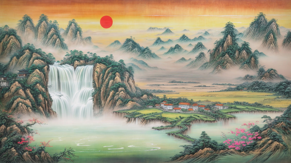 Sunrise Serenity Wall Mural in your room
