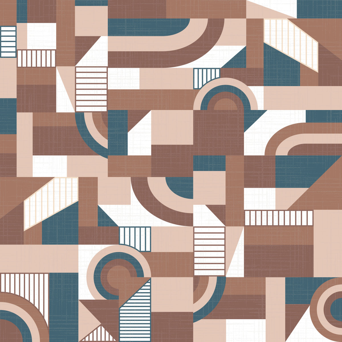 Mocha Mousse Ritmo Wallpaper⁠ in your room