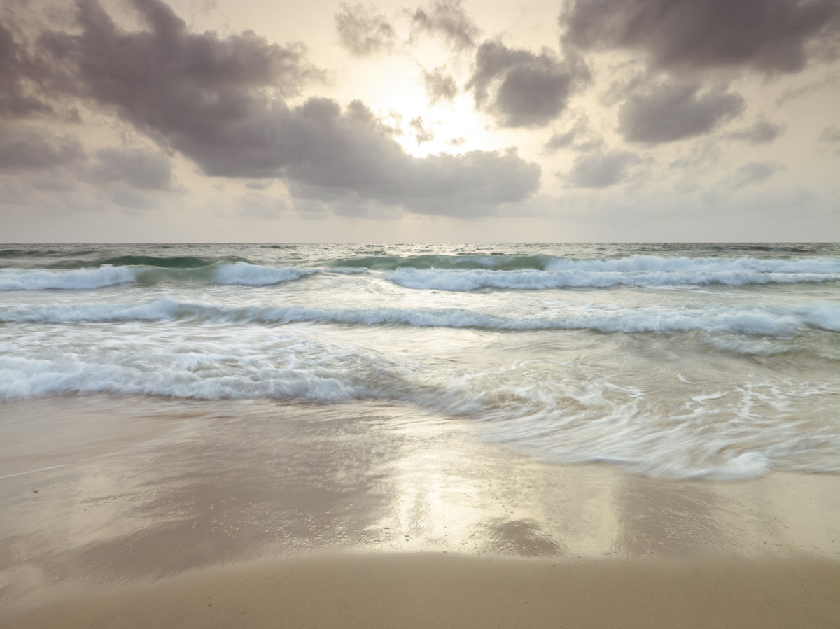 Tranquil beach Wall Mural in your room — zoomed