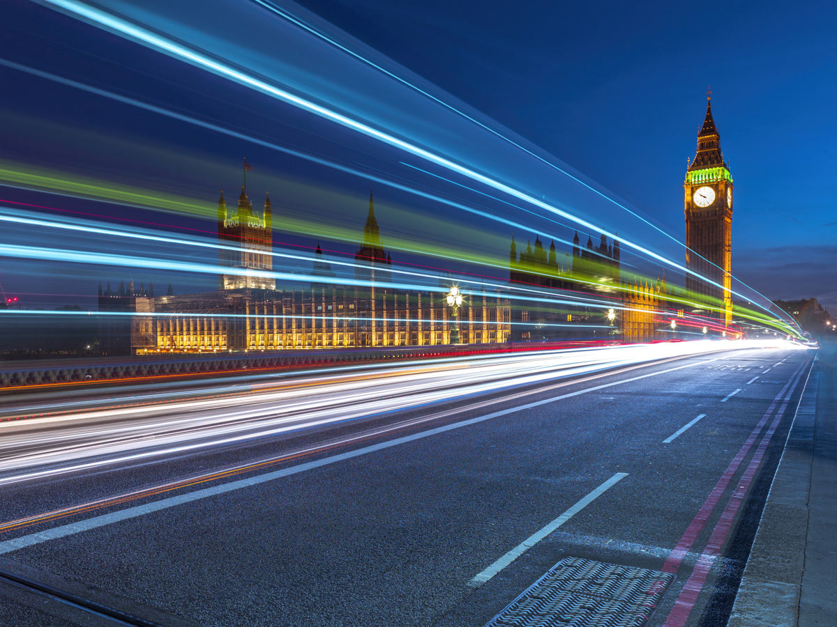 London in Motion Wall Mural in your room