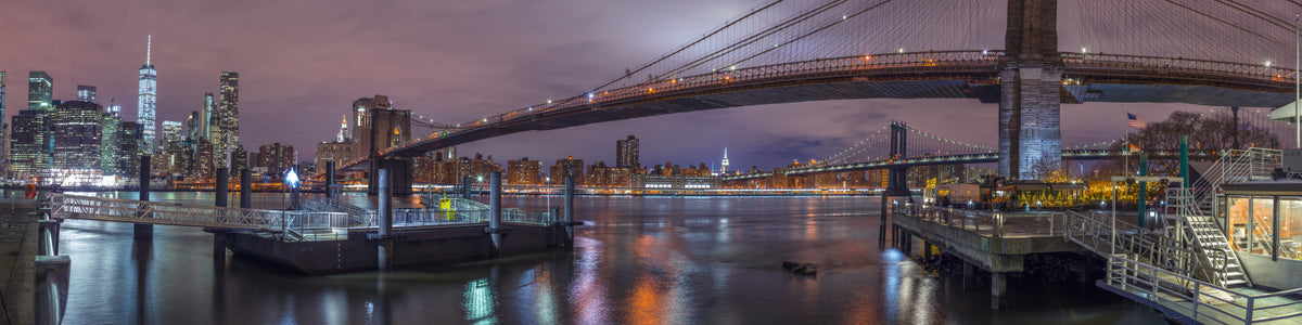 New York Nightscape Wall Mural in your room