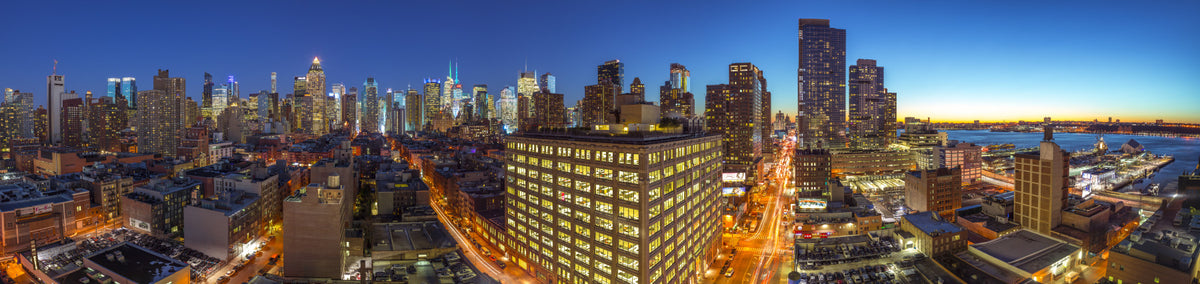 Big Apple Lights Wall Mural in your room — zoomed