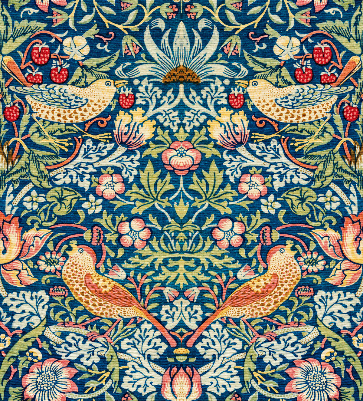 William Morris - The Strawberry Thief  Wallpaper⁠ in your room — zoomed