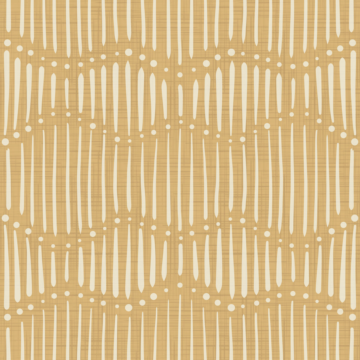 Boho Waves On Honey Canvas Wallpaper⁠ in your room