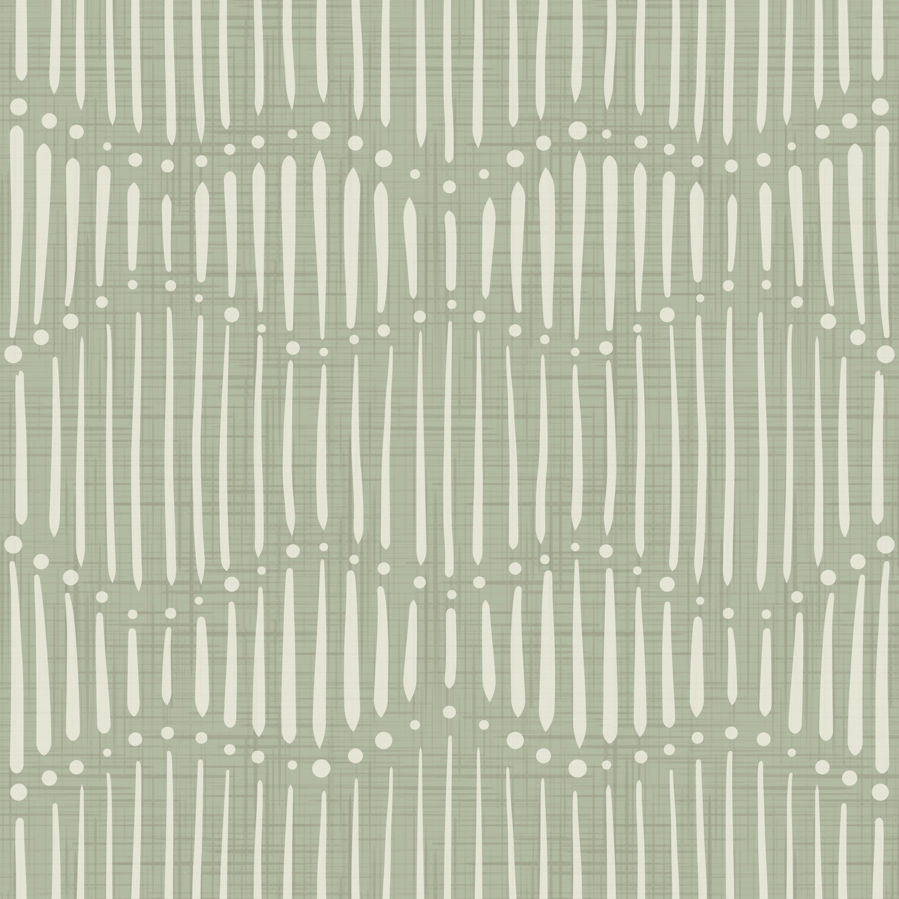 Boho Waves On Sage Canvas Wallpaper⁠