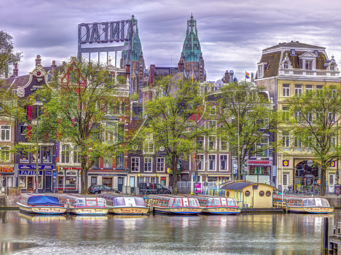 Amsterdam Canalside Charm Wall Mural