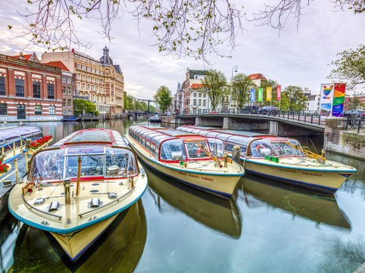 Waterway Charm of Amsterdam Wall Mural