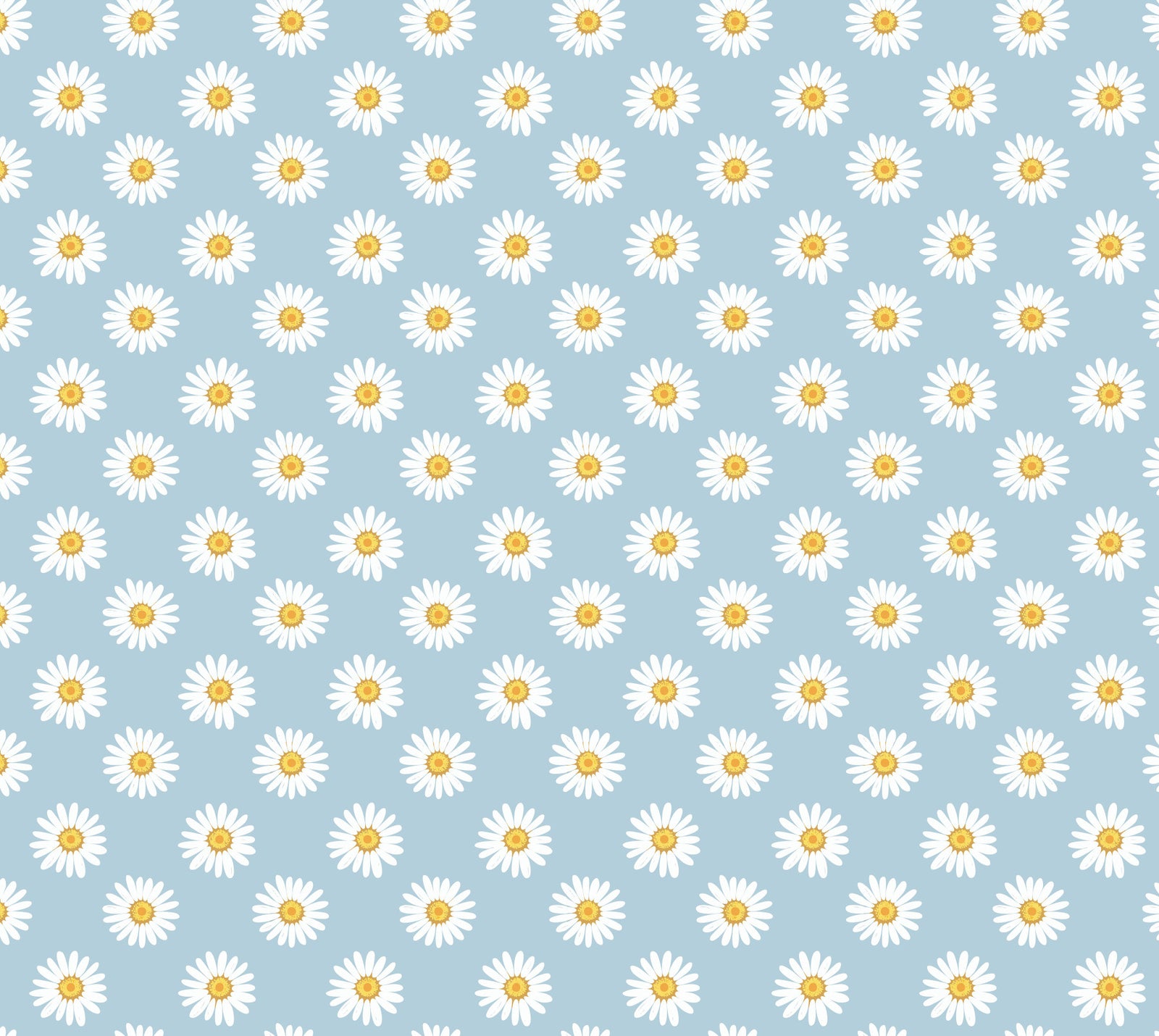 Daisies on Blue Wallpaper⁠