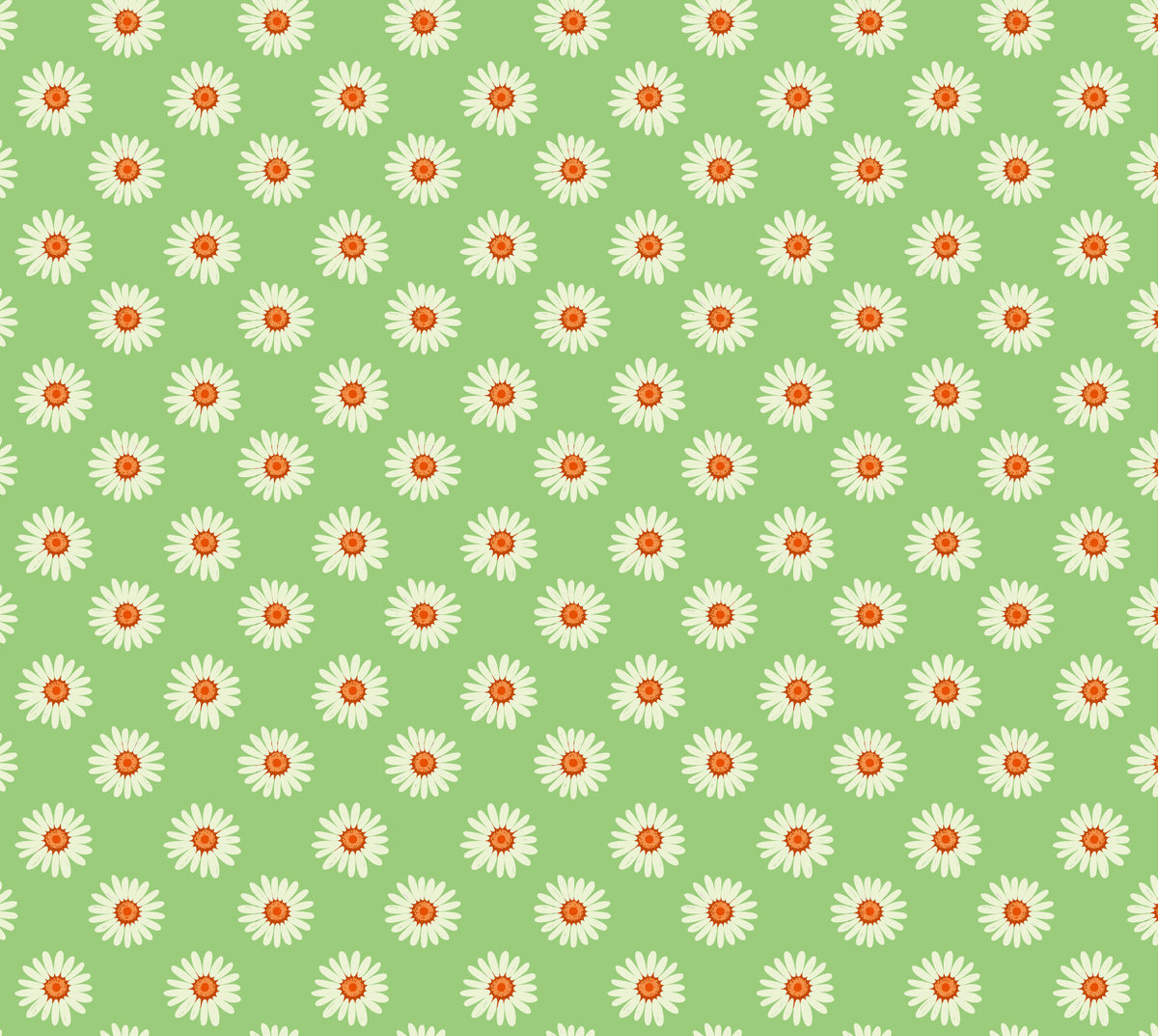 Daisies on Green  Wallpaper⁠ in your room — zoomed