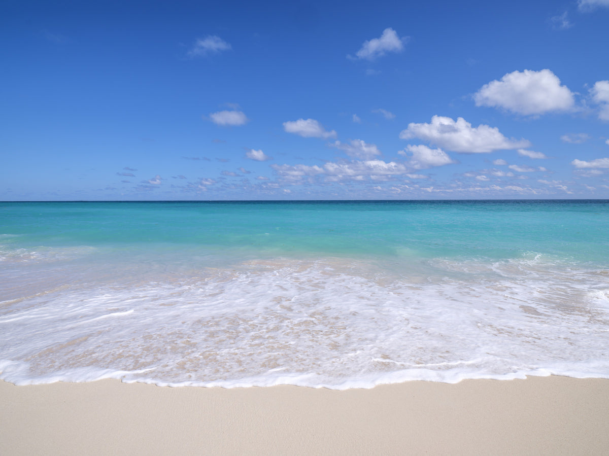 White Sandy Beach Wall Mural in your room