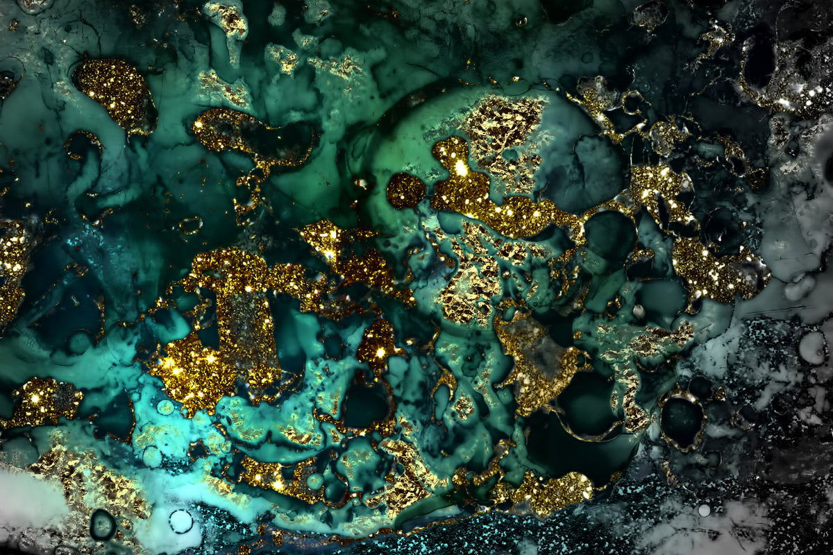 Emerald Allure Wall Mural in your room