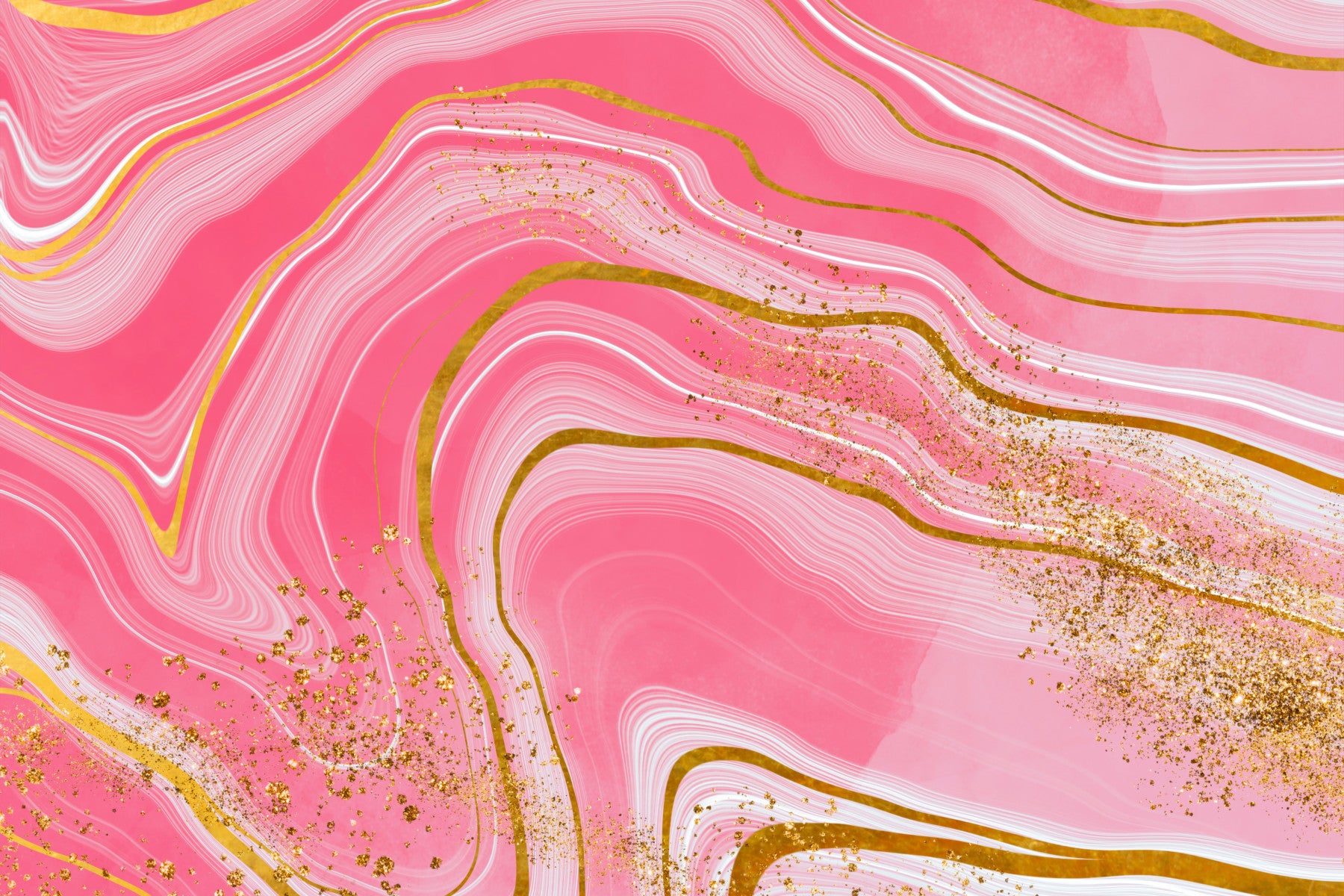 Marble Magic Pink & Gold Wall Mural