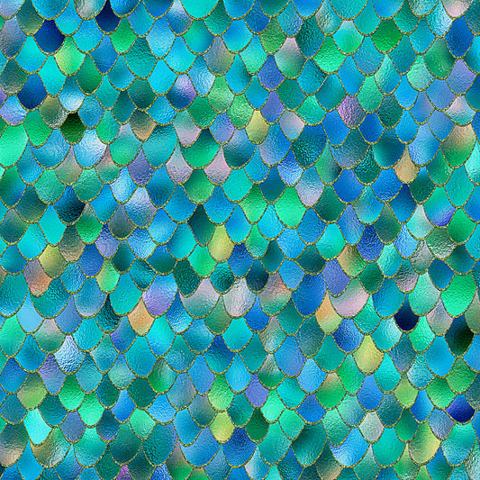 Enchanted Mermaid Scales Wall Mural