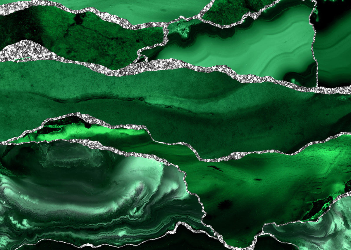 Emerald Agate Wall Mural in your room