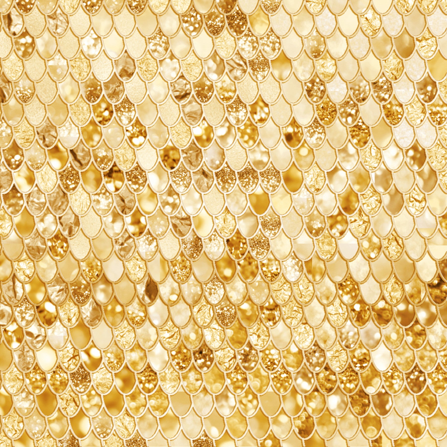 Gilded Scales Wall Mural in your room — zoomed