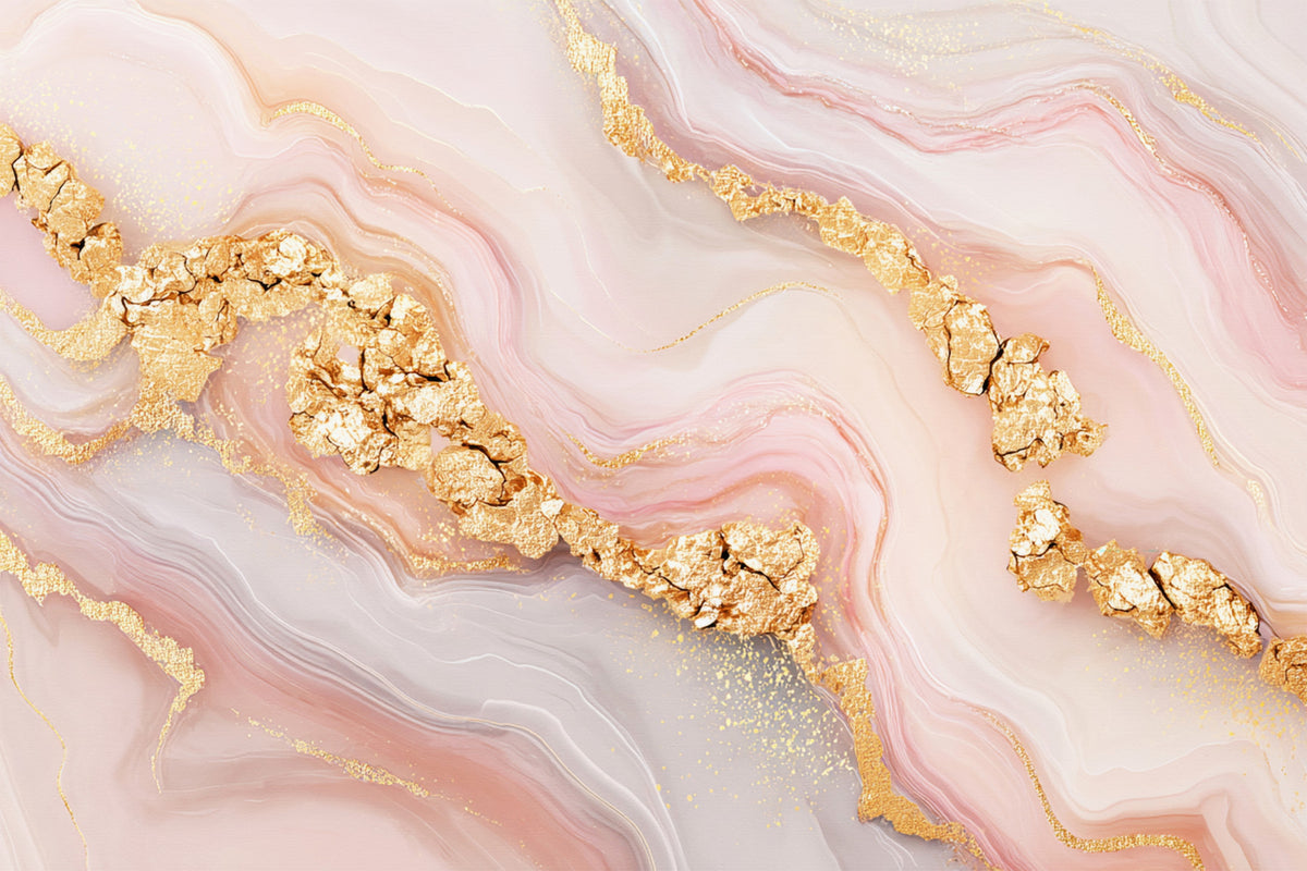 Luxe Girly Glamour Marbling Wall Mural in your room