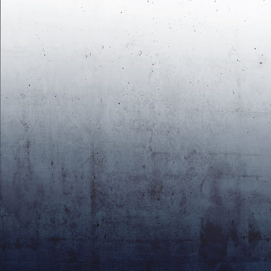 Blue Ombre on Concrete Wall Mural