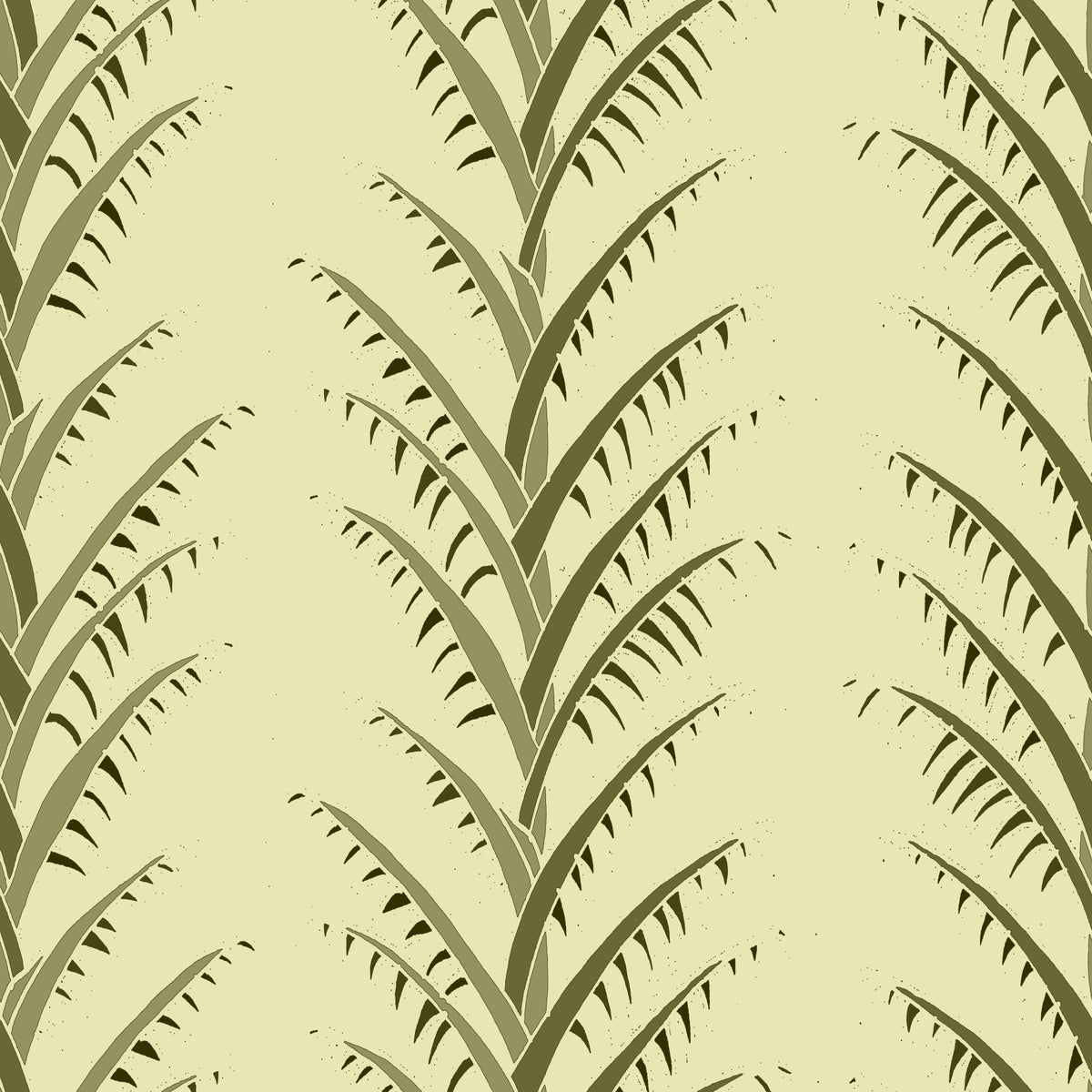 Simple Olive Green Palm Leaves Wallpaper⁠ in your room