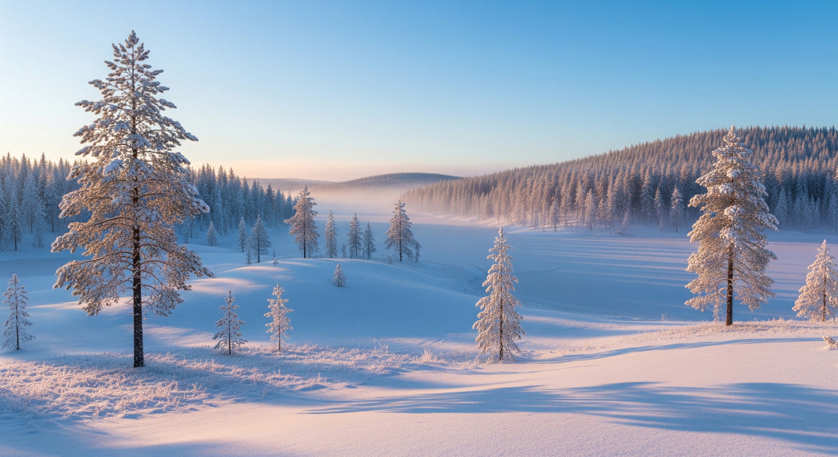 Winter's Calm Whisper Wall Mural in your room
