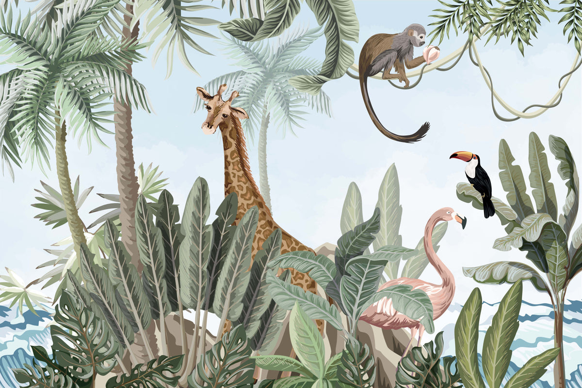 Jungle Hideaway Wall Mural in your room