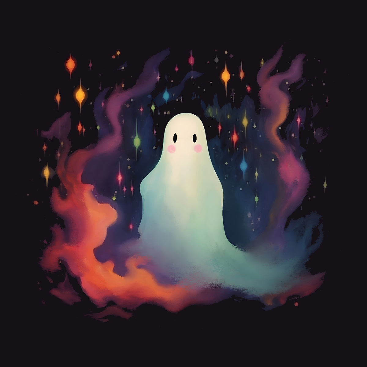 Summer Night Ghost Wall Mural in your room