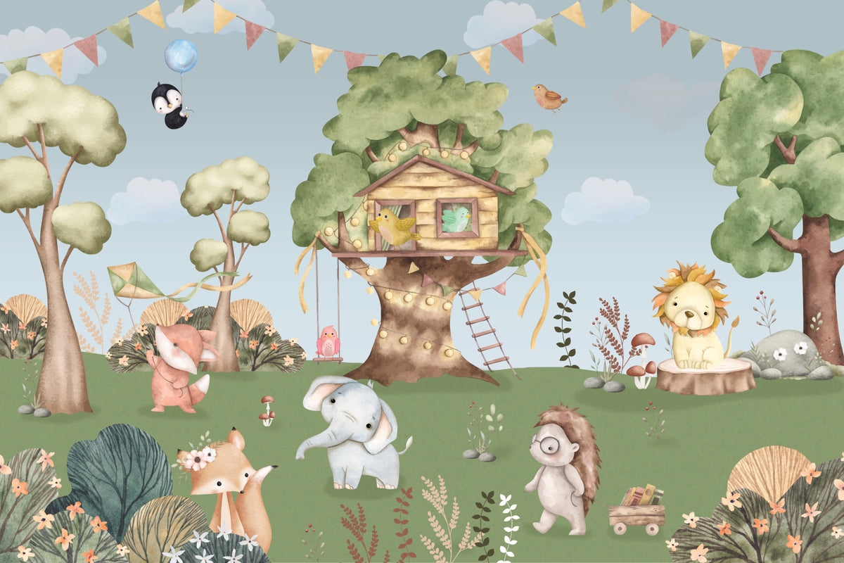 Treehouse Tales Wall Mural in your room