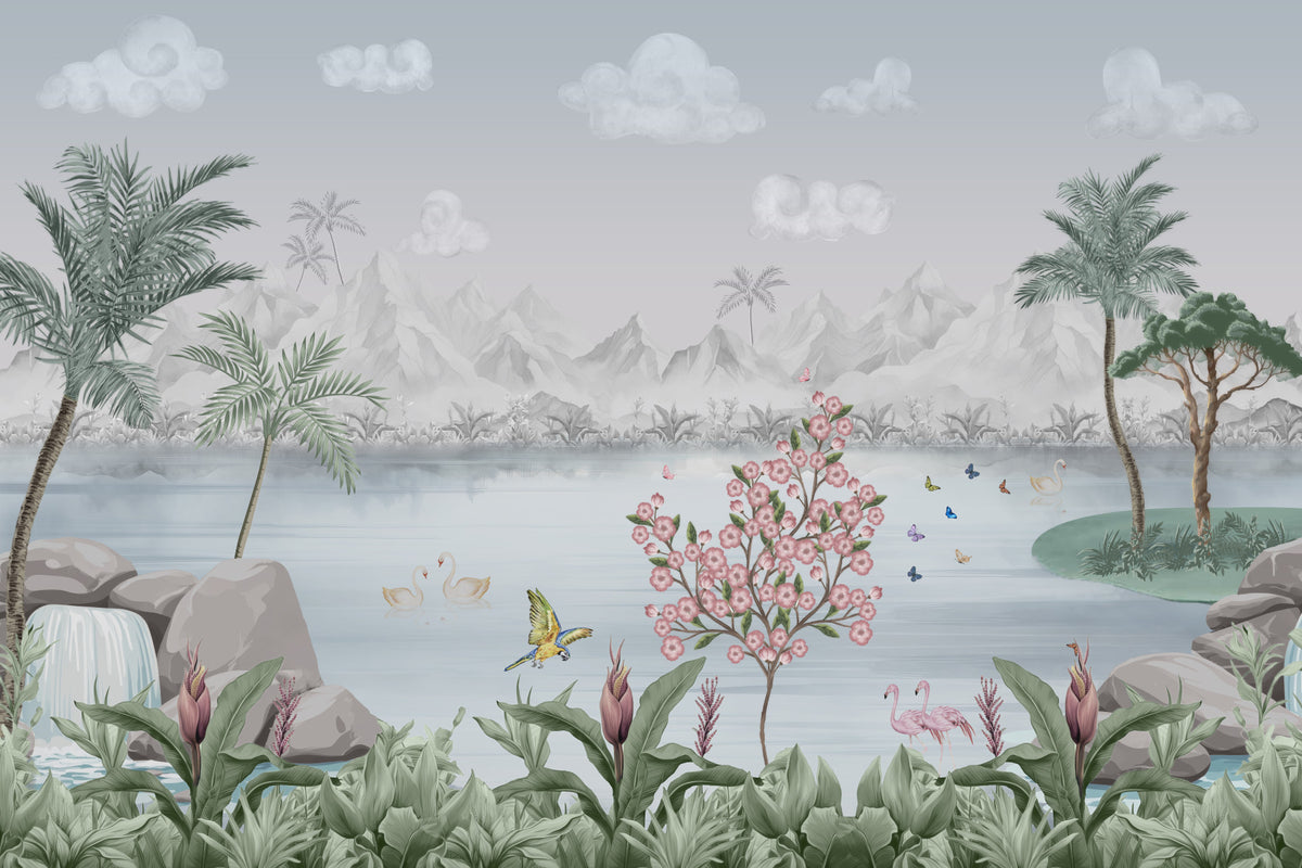 Water Garden Dream Wall Mural in your room
