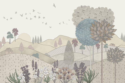 Drawn Dreamscape Wall Mural