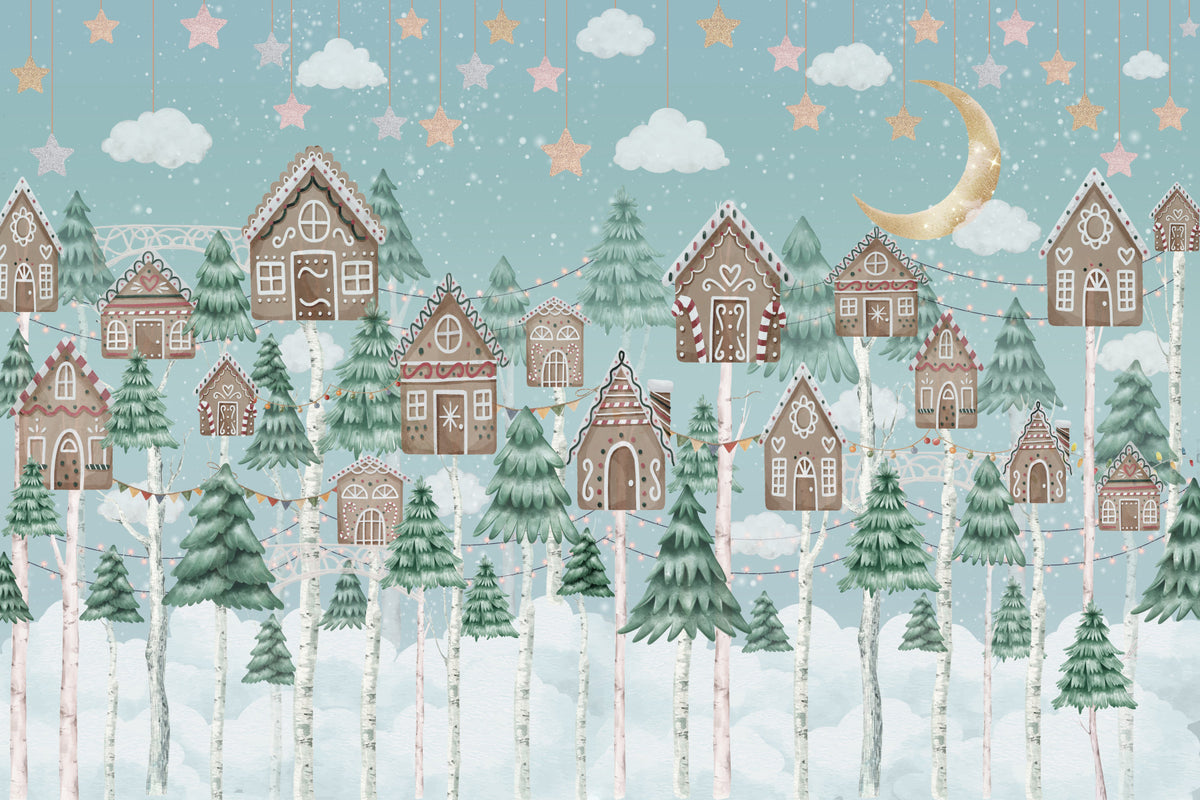 Gingerbread Forest Wall Mural in your room
