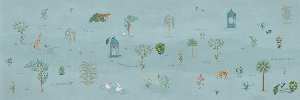 Serene Savannah Wall Mural in your room