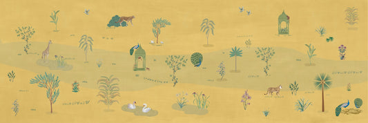 Golden Savannah Wall Mural