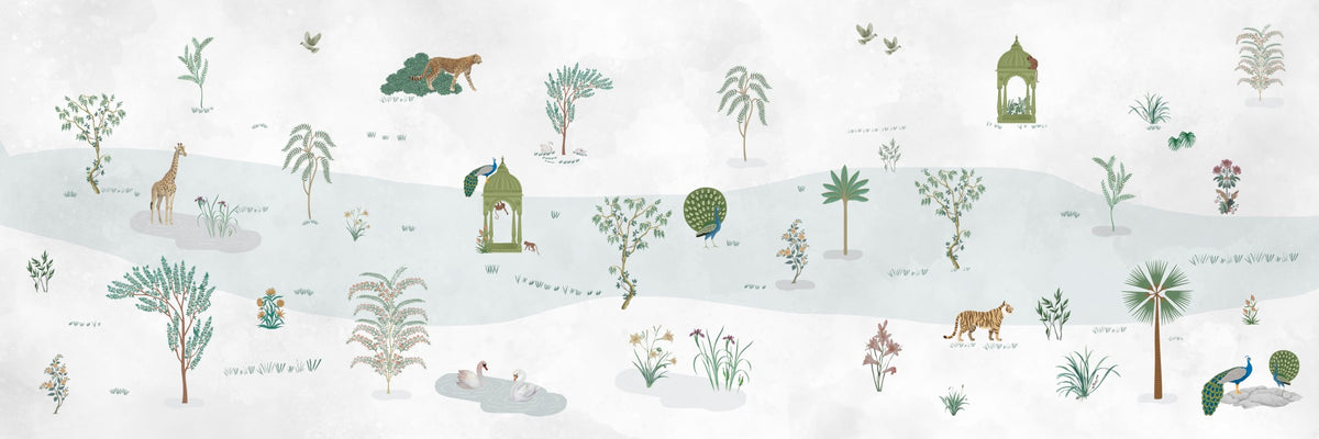 Tranquil Eden Wall Mural in your room