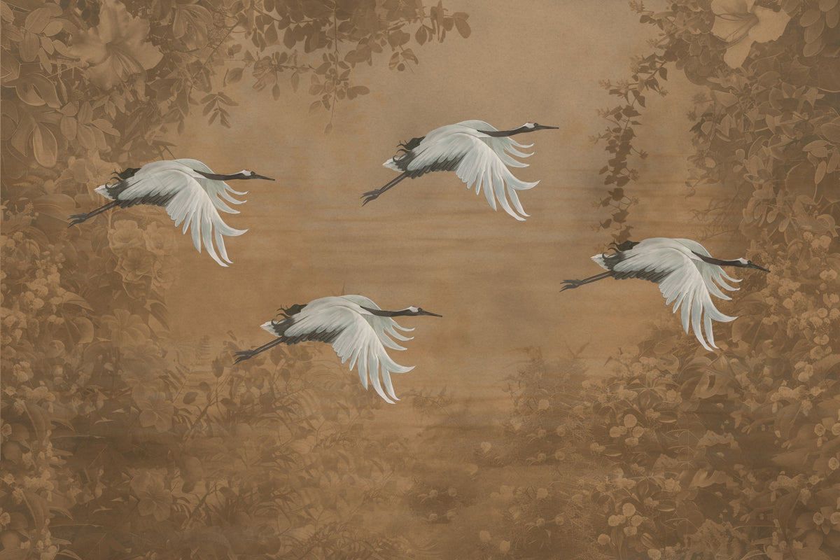 Asian Avian Dream Wall Mural