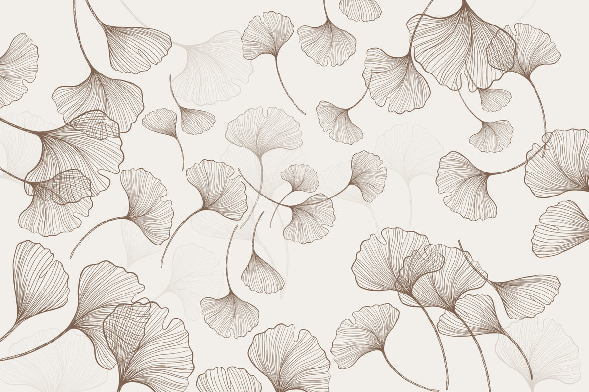 Ginkgo Whispers Wall Mural in your room