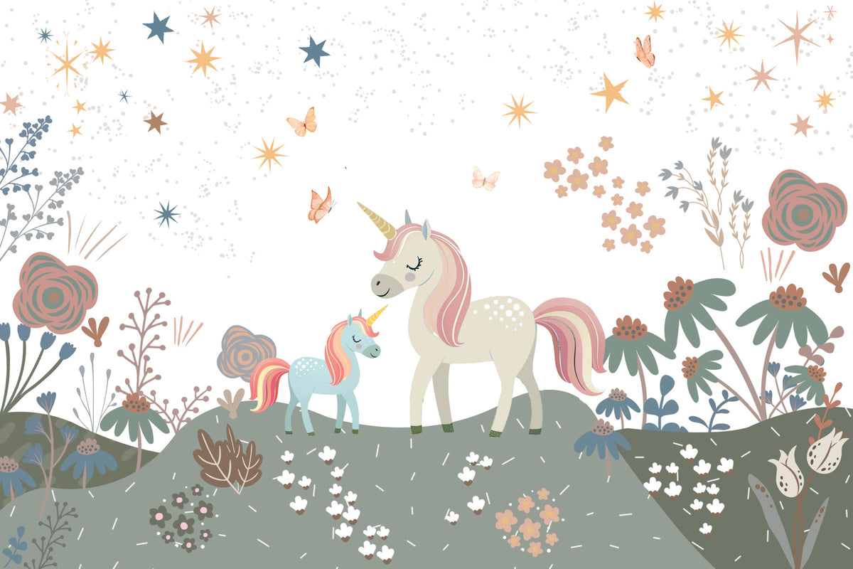 Unicorn Meadow Wall Mural in your room