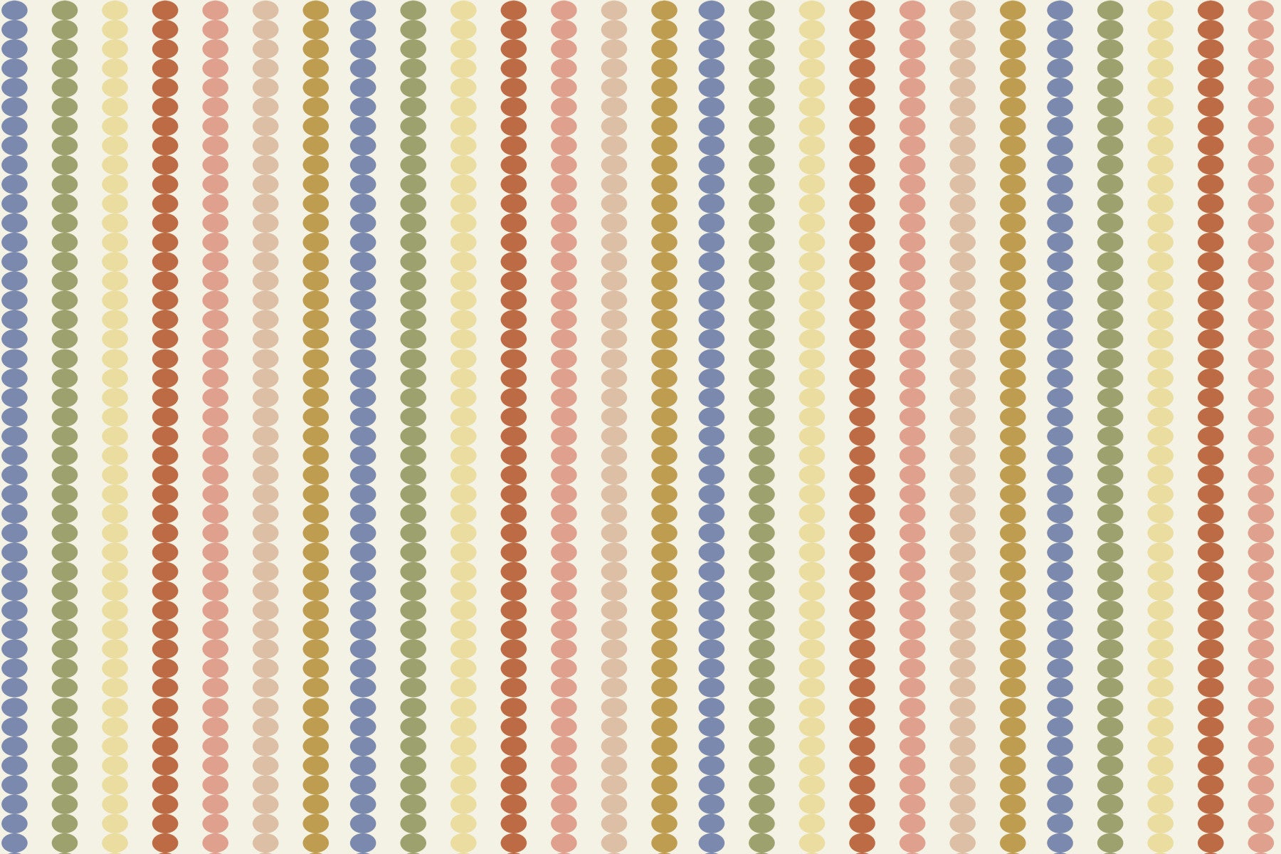 Retro Dot Dash Wall Mural